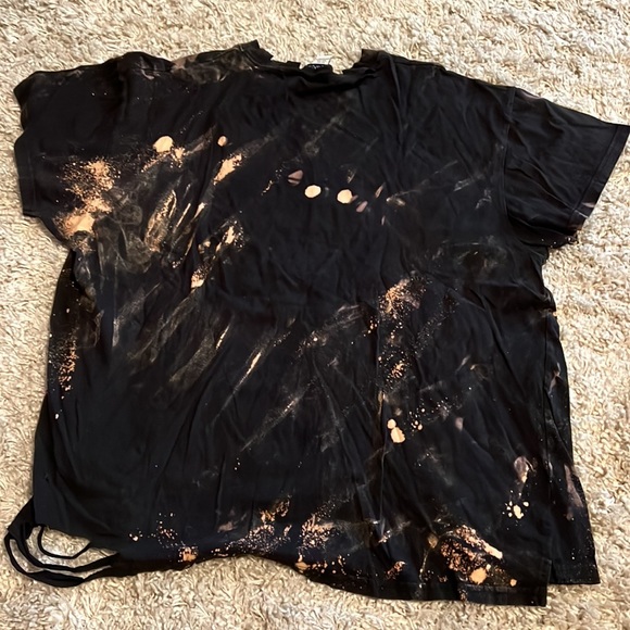 rockband Shirts Mens Rock Band Tiedye Tshirt With Cut Outs Poshmark